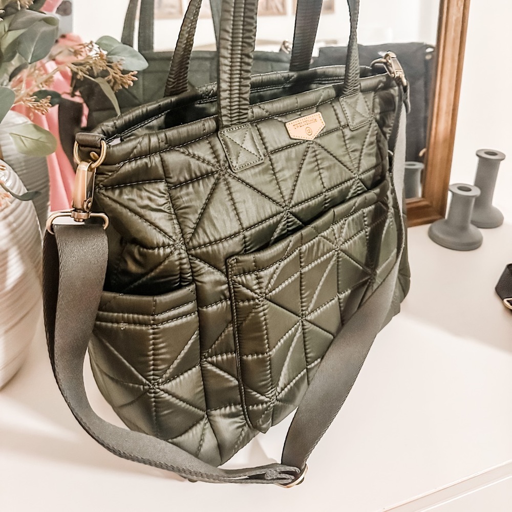 Twelve Little Olive Green Diaper Tote Bag